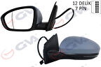 DIŞ DİKİZ AYNASI SOL MEGANE 4 2015 ELEKTRİKLİ ISITMALI SİNYALLİ ASTARLI ASFERİK VM-6142EHPAL 963028559R 963027812R