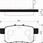 ARKA FREN BALATA HONDA ACCORD 2.0L R20A3 CU1 08- 43022TL1G00 43022TL1G01 43022TA0A00
