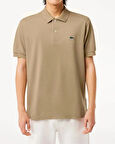 Lacoste Polo Yaka Erkek Klasik Fit Bej T-Shirt