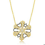 Gümüş Kar Tanesi Şans Kadın Kolye