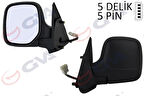 DIŞ DİKİZ AYNASI SOL BERLINGO-PARTNER 1997 ELEKTRİKLİ ISITMALI KONVEKS 5 FİŞ VM-118EHL 8148 PL 8148 NZ 8153 HN