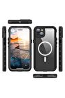 Apple iPhone 15 ile Uyumlu Kılıf Su Geçirmez 360 Derece Koruma Waterproof Telefon Kılıfı