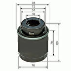 YAĞ FİLTRESİ GOLF 5-6-JETTA 3-PASSAT-TIGUAN-TOURAN-A3-OCTAVIA-IBIZA-SCIROCCO 1.4 TSI X 03C115561D 03C115561B 03C115561E