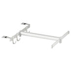 Ayarlanabilir askı borusu, beyaz, 30-47x40 cm