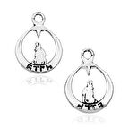 Gümüş Ayyıldız Bozkurt Tesbih Püskül Ucu