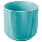 Seramik saksı, mavi-turkuaz, 12 cm