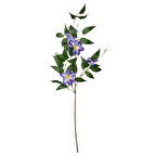 Yapay çiçek, mavi-siyah, 97 cm, clematis, iç-dış mekan