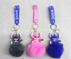 Ponponlu Stitch Anahtarlık 