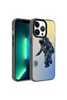 Apple iPhone 13 Pro Uyumlu Kılıf Astronot Temalı Telefon Kılıfı Kapak