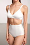 Rosalinda Ultra Hafif Yüksel Bel Külot - beyaz - XL
