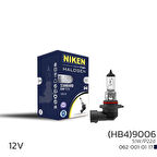 NIKEN 9006 HB4 51W HALOJEN AMPUL P22D 125 (10 ADET)