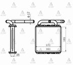 RADYATÖR KALORİFER H-100 MİNİBÜS 1994-2005 KLİMALI ÖN BRAZING 97211 43030