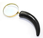 Pirinç Boynuz Saplı Büyüteç Model 3