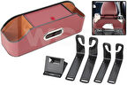 ARAÇ İÇİ KOLTUK ARKASI ORGANİZERİ BORDO AKSESUAR