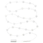 Aydınlatma zinciri, beyaz, 32'li, pilli