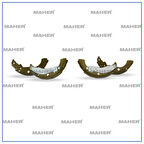 FREN BALATA 306 1994-2001 / 405 1988-1992 / XSARA 1997-2000 LEVYELİ ABSLİ PABUÇ ARKA 4241G6