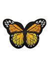 Aplike Ütü İle Yapışan Kelebek Sarı Arma 7x5 cm
