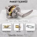 Almetal Vectis Kapı Kolu Saten Amerikan Tipi Kilit