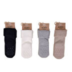 Artı Çaça Katlamalı Abs'li Erkek Bebek Havlu Soket Çorap K42259 Asorti