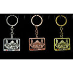 Metal Ayasofya Anahtarlık Kare Tasarım