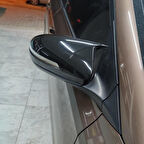 Sts Oto Aksesuar Hyundai I20 2014 Sonrası Sinyalli Batman Yarasa Ayna Kapağı Piano Black Abs Plastik