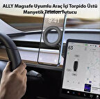 Sarsıntı önleyici 360 derece magsafe araç içi telefon tutucu manyetik araba telefon tutucu