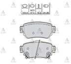 FREN BALATA QASHQAI 2014-2017 / 10-TRAIL 2014-2017 / KADJAR 2015-2017 DİSK ARKA 440606633R