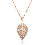 Gümüş Yaprak Kadın Kolye