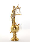 Polyester Dünya Küre Üzerinde Adalet Biblosu Model 2 