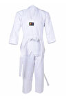 Baskısız Taekwondo Elbisesi - Baskısız Acemi Dobok, Beyaz Yaka Taekwondo Elbisesi, Dobok