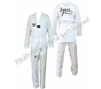 Beyaz Yaka Pitbull Taekwondo Elbisesi - Acemi Taekwondo Elbisesi - Tekvando Elbisesi - Acemi Dobok