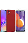 Samsung Galaxy A06 ile Uyumlu Kılıf Soft Yumuşak Telefon Kılıfı ve Temperli Cam Ekran Koruyucu