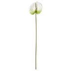 Yapay çiçek, beyaz, 66 cm, anthurium, iç-dış mekan