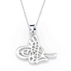 Gümüş Tuğralı Kadın Kolye