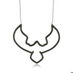 Gümüş Kara Kartal Kadın Kolye