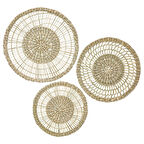 Duvar dekorasyonu, saz el yapımı, 3 parça