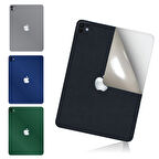 İpad Air 4 ve Air 5.nesil 10,9inç için 360 full kaplama koruma sticker çizilmez film kaplama KARBON SİYAH