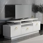MOBİLYA GEZEGENİ Laura Tv Ünitesi 35 Cm Derinlik, Beyaz 150 Cm Z4000 