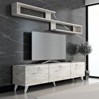 MOBİLYA GEZEGENİ LİYA TV ÜNİTESİ 150 CM EFES GÜMÜŞ