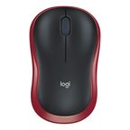 LOGITECH M185 Kırmızı-Gri Kablosuz Mouse 910-002237