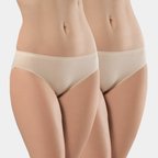 Türen Kadin Biyeli Pamuklu Bikini Külot 2'li Paket 270/Ten