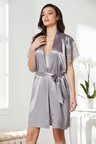 Pierre Cardin Royal Saten Dantelli Gecelik Sabahlık Takım 4438