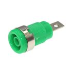 4mm Yeşil Korumalı Born Jak