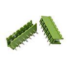 7 Pin Geçmeli Klemens 90' Erkek 5.08mm Yeşil