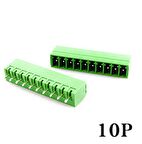 Geçmeli Klemens 10 Pin 3.81mm Erkek 180 Derece