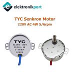 Senkron Motor TYC AC 220-240V 50-60Hz  5/6 RPM