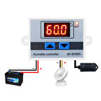 XH-W3005 220V AC Dijital Nem Kontrol Cihazı