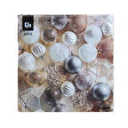 Yılbaşı Temalı Kağıt Peçete Sarı 33*33cm 20 Adet