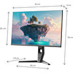 THOMSON Gaming Monitör 27" 0,1 Ms Qhd 180 Hz Adaptive 2560 x 1440 Monitör