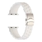 Apple Watch 40mm Kordon Metal Tokalı Ayarlanabilir Yapılı Soft Silikon KRD72